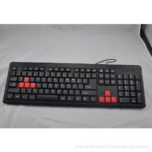 Standard Computer Wired Keyboards with FCC and CE Marks, OEM Services Available